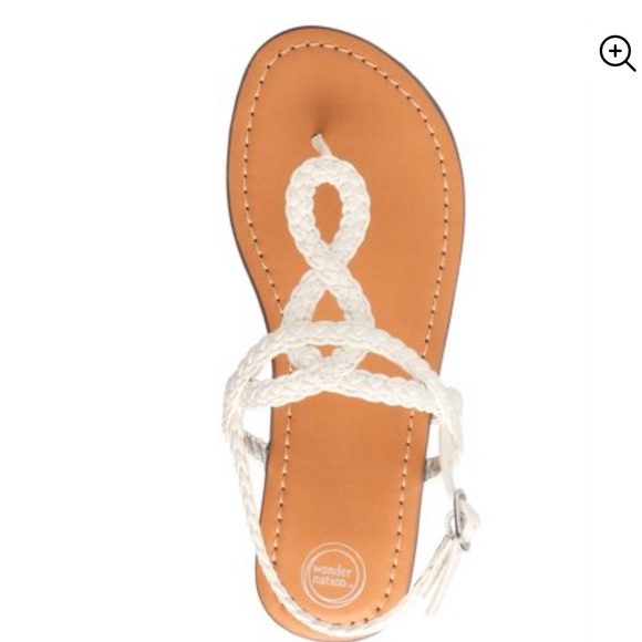 wonder nation white sandals